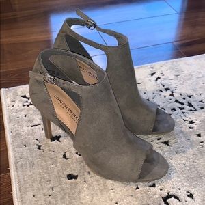 Christian Siriano peep toe heals